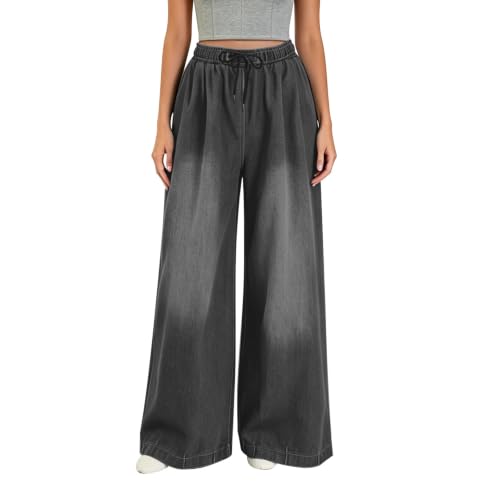 Pantalones de mezclilla con cordón que eliminan la presión en tu cintura