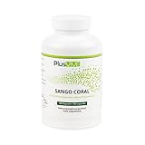 PlusVive - Sango Korallen Kapseln - hochdosiert: 1100 mg Sango Meereskorallen Pulver pro Kapsel - mit Bioverfügbarkeitsmatrix - 180 vegane Kapseln