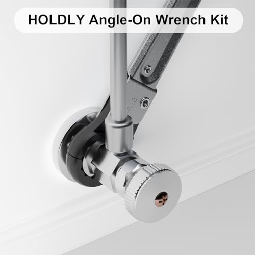 Plumbing Tools Angle Stop Wrench Kit – Adjustable Wrench Professional Plumber Tools for Installing New Compression Angle Stops and Removing Compression Rings-Silver Tool Kit - Image 4