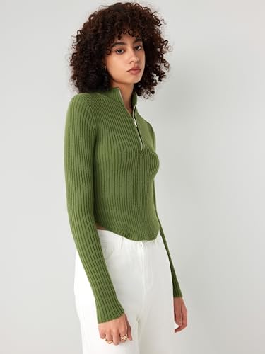 Image of CIDER Women's Rib Knit Long Sleeve Sweater