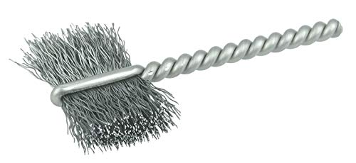 Image of Weiler 21040 1 inch Power Tube Brush, .005 inch Steel Wire Fill, 5 /8 inch Brush Length, Made in The USA (Pack of 10)