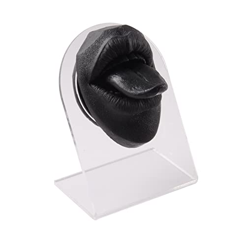 Perfeclan Silicona Boca Lengua Modelo Cuerpo Parte Muestra práctica Herramienta educación Pantalla, Negro