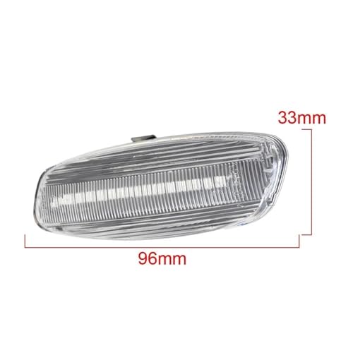 Luz de giro dinámica LED intermitente lateral con parpadeo secuencial para Citroen 4