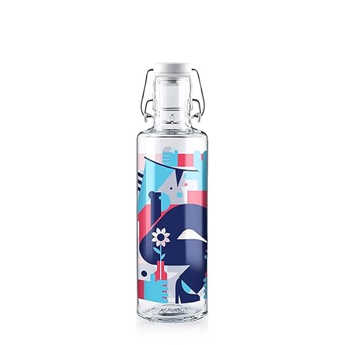 soulbottles 0,6l • stay active • Trinkflasche aus Glas • nachhaltig, plastikfrei, klimaneutral