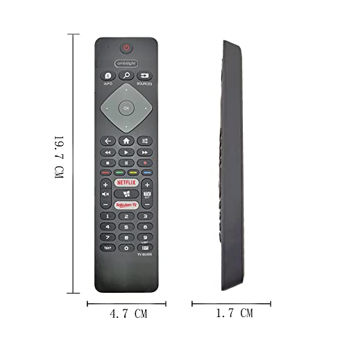 Replacement philips tv remote control for philips remote control for philips tv, black - Image 3