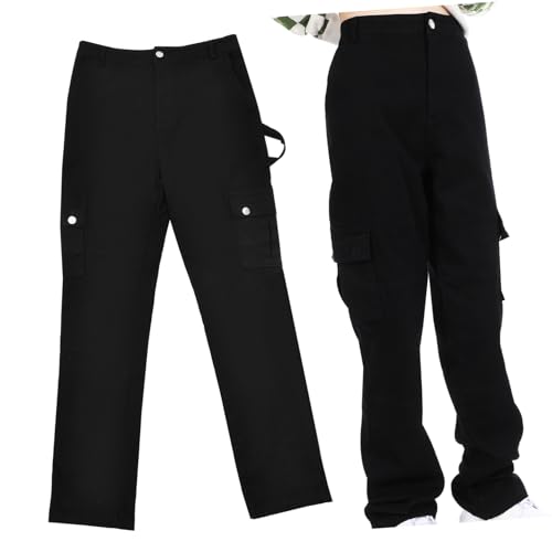 Pantalon cargo femme XL à poches multiservices et taille haute ergonomique
