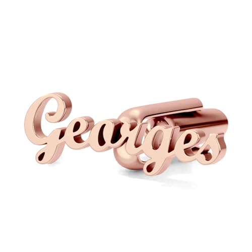 Mancuernillas para hombre personalizadas 18K baño de oro acero inoxidable miniatura 6