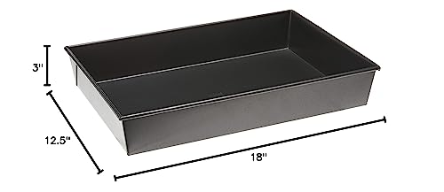 Winco Rectangular Non-Stick Cake Pan, 18-Inch By 12-Inch, Aluminized Steel #TOP4