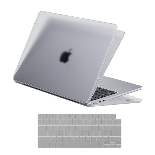 Image of Soonjet for MacBook Air 15 inch Case, M5 M4 M3 M2 2026-2023 Keyboard Cover | Invisible Armor, Clear Matte, Anti Crack & Fingerprint & Scratch, Ultra Thin & Light, Protective Hard Shell, Close Seamlessly