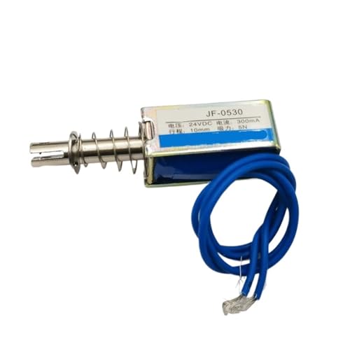 Électroaimant solénoïde course 10mm JF-0530 à faible consommation 300mA
