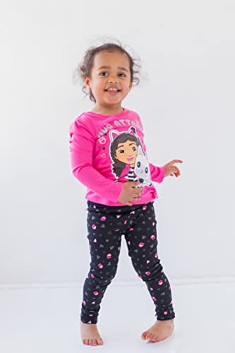 DREAMWORKS GABBY'S DOLLHOUSE Pandy Paws Girls T-Shirt and Leggings Outfit Set Toddler to Big Kid2
