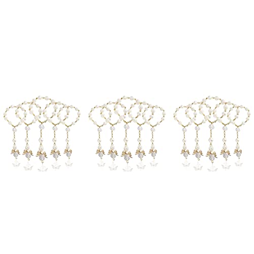Chapelet de baptême en perles acryliques pour souvenirs de communion | Lot de 90 pièces