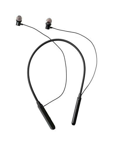 Image of TRYTO TML 501 Groove Air Neckband, 35 Hours Playtime, Type C Fast Charging, BT V5.2, 10MM Drivers with Copper Rings, Crystal Clear Sound, IPX5 Water & Sweat Resistant (Black)