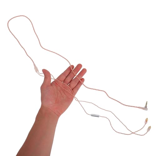 Cable de auriculares con control de microfono DIYEAH jack de repuesto compatible anti enredos 3