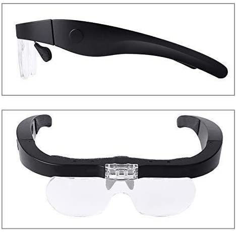 Regalo, Lupa de 1,5X 2,5X 3,5X 5,0X Lupa de Ojo Iluminación LED Lupa Recargable por USB para joyeros Lupa de Relojero