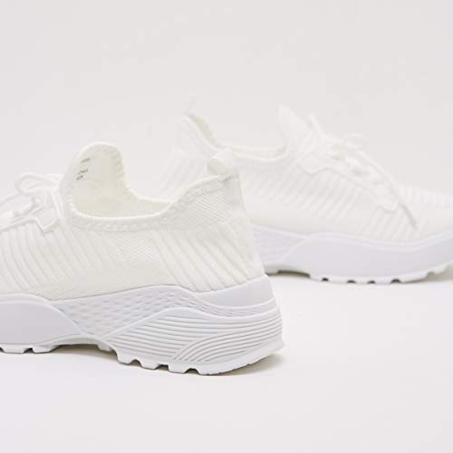 Image of shoexpress Womens Textured Sneakers with Lace-up Closure and Pull Tab Sneakers
