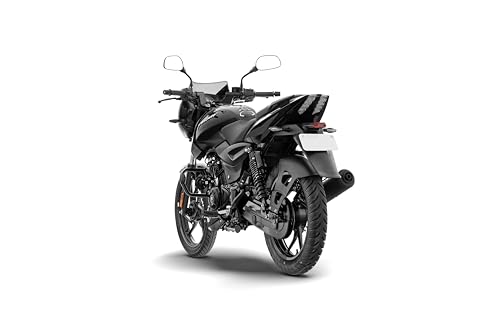 Image of Bajaj Pulsar 125 Disc Carbon Graphics Motorcycle, Split Seat, Ebony Black Grey, Booking for Ex-Showroom Price