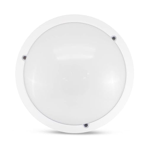 MIIDEX LIGHTING Plafonnier Blanc LED Ø300 x 100mm 60W Max RONDO E27 ECO Détecteur RF - Éclairage, ampoule et luminaire