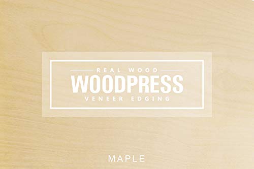 WoodPress Ahornholzfurnier, 6 Blatt, 100 g, 12 cm x 26 cm, zur Reparatur von Marketrien und Möbeln