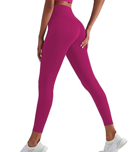 XDSP Leggings Mujer Fitness Pantalones de Yoga Leggings Deportivos Leggins Cintura Alta Elástico Pantalones Pilates Training Push Up Elástico Suaves Opaco Sin Costuras Pantalon Control de Abdomen