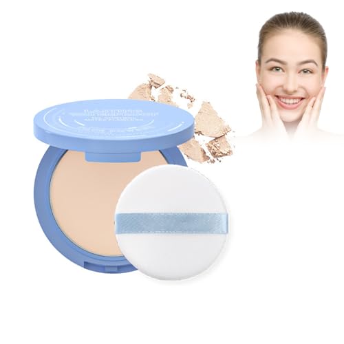 Polvos Faciales Oil Control,Compacto,Fijador De Larga Duración,Suelto Fijador De Maquillaje,Larga Duración,Control De Aceites (NATURAL BEIGE,)