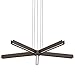 George Kovacs P5490-172-L Structure LED Chandelier, Smoked Iron