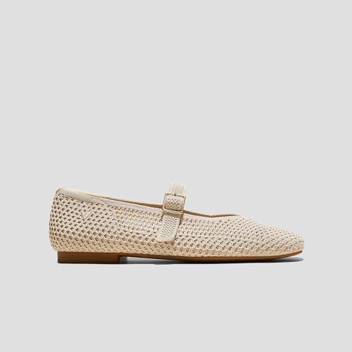 Image of VIVAIA Women's Margot Mary Jane Square-Toe Ballet Flats