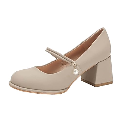 Chaussures Mary Jane à talons hauts confortables en cuir pour danser en soirée