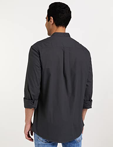 Image of Amazon Brand - Symbol Men Cotton Solid Full Sleeve Casual Shirt (Available in Plus Size) Regular Fit