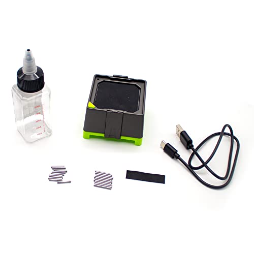 LeTkingok Mini Agitatore per Vernice a Turbina Magnetica, Miscelatore per Diluizione Della Vernice con Agitatore Elettrico per Modello Fai-Da-Te con Flacone Da 50ml