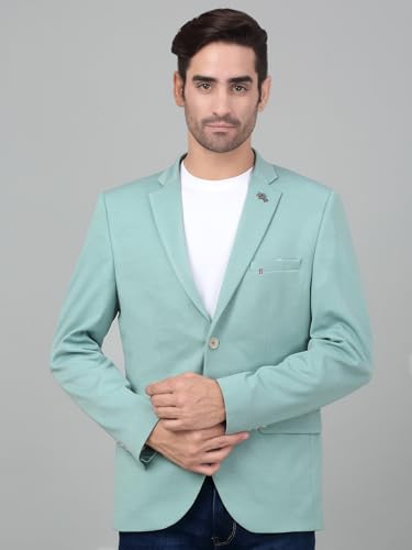 Image of Cantabil Self Design Full Sleeves Notch Lapel Casual Blazer for Men | Casual Blazer for Men | Men Blazer for Casual (P MBZC00057)