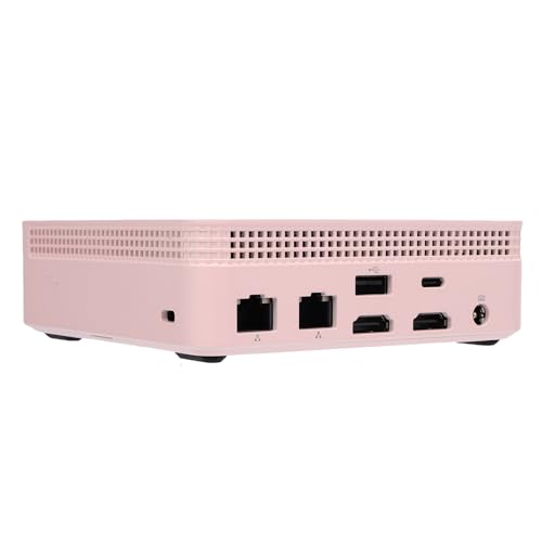 Mini PC de bureau rose pour le télétravail avec WiFi performant et mémoire DDR4