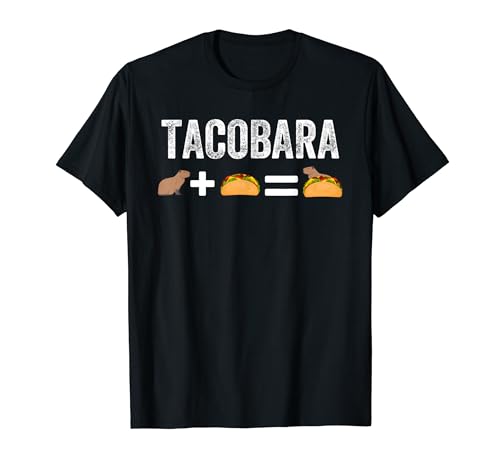 Tacobara Funny Capybara Taco Lover Graphic Hombres Mujeres Niños Camiseta