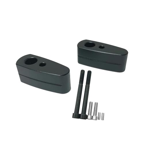Elevador de manillar de aluminio negro mecanizado para moto BMW
