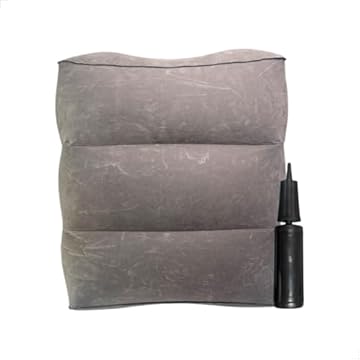 Almofada Travesseiro Inflável Apoio para pés Adutlos e Crianças Avião Carro Ônibus Casa Escritório