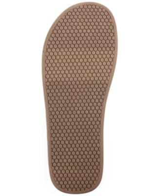 CLUBROOM Mens Coral Printed Padded Riley Round Toe Slip On Flip Flop Sandal 10 M, Pink3