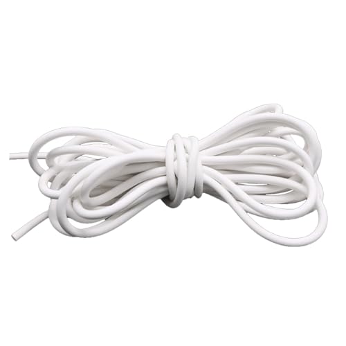 Tira de esponja de silicona de 1 m, junta sellada redonda, impermeable, color blanco, for mejoras del hogar (2,5 mm)(9mm)