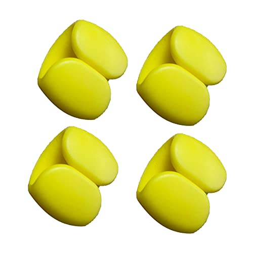 Wirlsweal Organizador de cables, organizador de cables, soporte USB, 4 piezas, organizador de cables de silicona universal para auriculares, bobinador de línea de carga, soporte de clip de alambre de