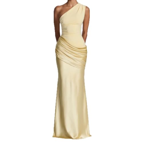 Robe longue plissée de style sirène pour femmes en robe de soirée habillée