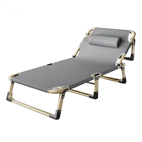 TAIVINN 折りたたみベッド シングル 4段階 リクライニング ソファーベッド 介護用ベッド 簡易ベッド コンパクト ワンルーム オフィス 軽量 仮眠 来客 昼寝 (178 x 56 丸パイプ)