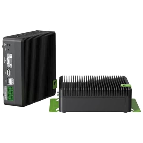 seeed studio reComputer Industrial J4012- Fanless Edge AI Device with Jetson Orin NX 16GB, 4xUSB 3.2, M.2 Key E & Key M Slot, Pre-Installed Jetpack System with NVIDIA Jetpack on 128GB NVMe SSD Cover
