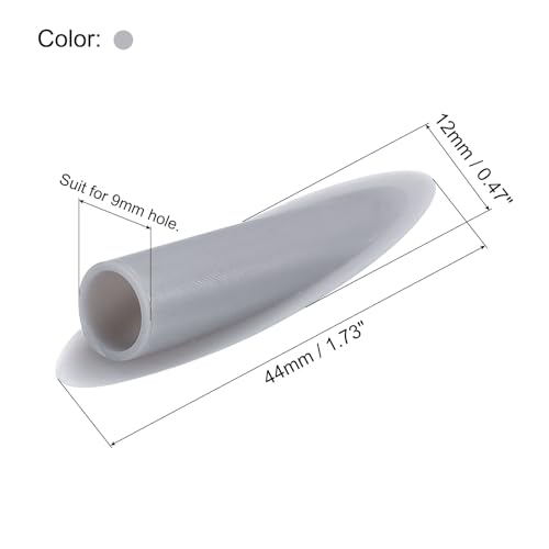 Image of MECCANIXITY 9mm Plastic Pocket Hole Plugs,Wood Plugs for Pocket Hole Jig Working Tool Accessories,Grey Pack of 100