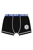 Chelsea Boys 3 Pack Football Club Boxer Shorts Cotton Boxers Multipack Trunks Kids Underwear (9-10 Years) Blue - Image 2