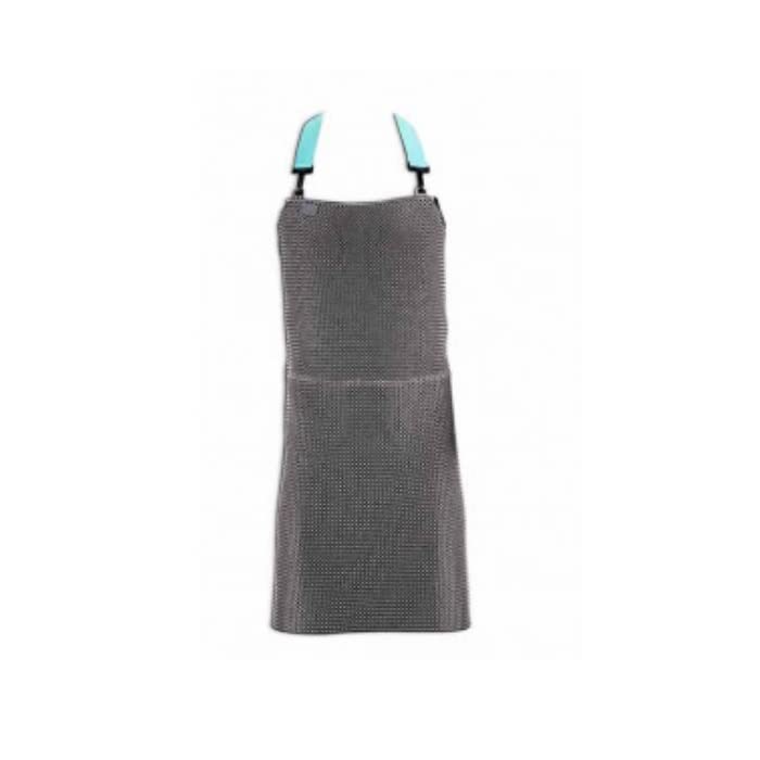 Generico Grembiule Anti-Taglio in maglia acciaio Inox misura 55 X 76 CM per lavorazione carne