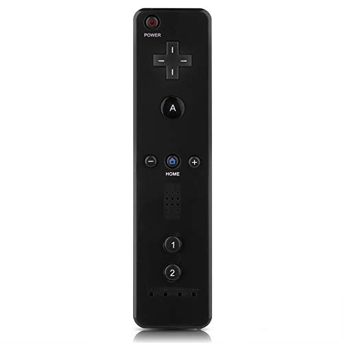 Asixx Controlador Remoto para Wii, Controlador de Juegos para Nintendo Wii, con Cubierta de Goma(Negro)