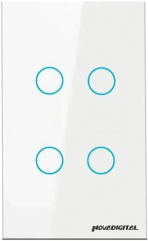 Interruptor 4x2 Smart Wifi Inteligente Nova Digital 4 Botões Lite