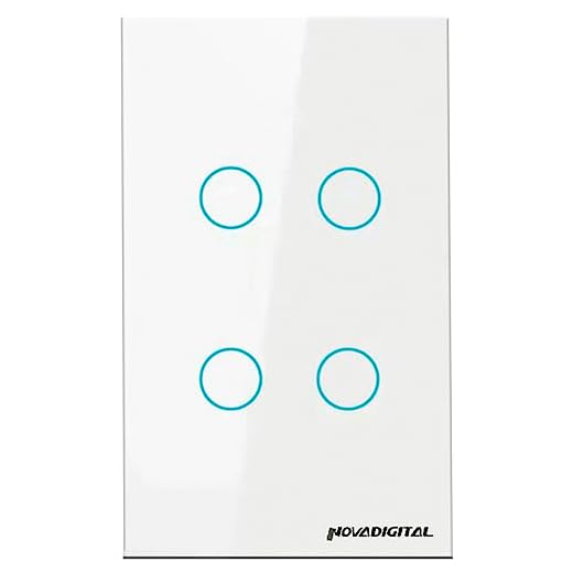 Interruptor 4x2 Smart Wifi Inteligente Nova Digital 4 Botões Lite