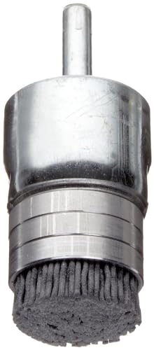 Image of Weiler 11169 Nylox 1 inch Diameter, 180 Grit, Silicon Carbide Bristles, Banded End Brush, Made in The USA (Pack of 10)