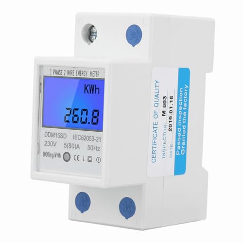 Compteur de puissance rétroéclairé LCD pour surveiller le courant