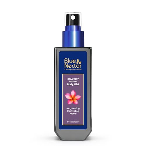 Blue Nectar Niraa Udupi Jasmine Body Mist for Long-Lasting Freshness and Relaxation (100ml)